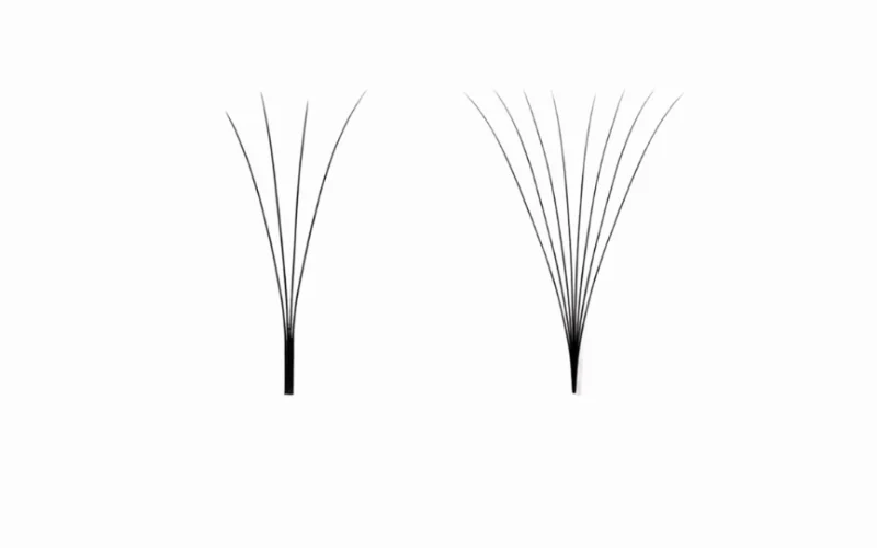 long stem premade fans