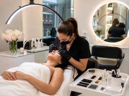 beauty salons and lash studios