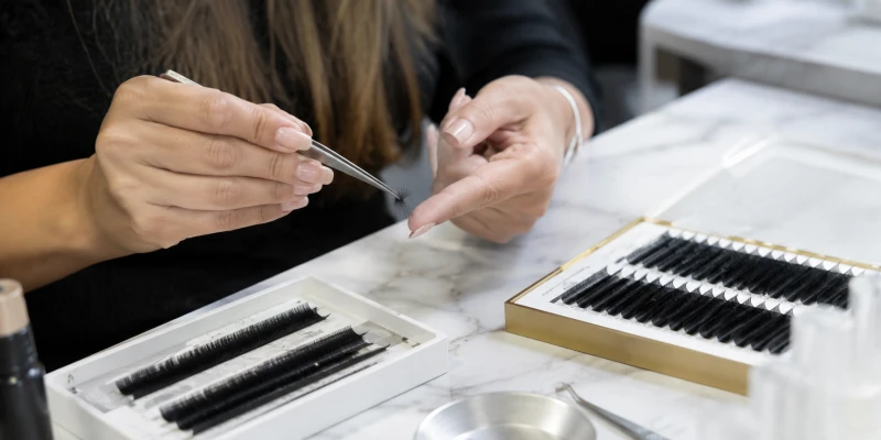 how to test lash extension softness