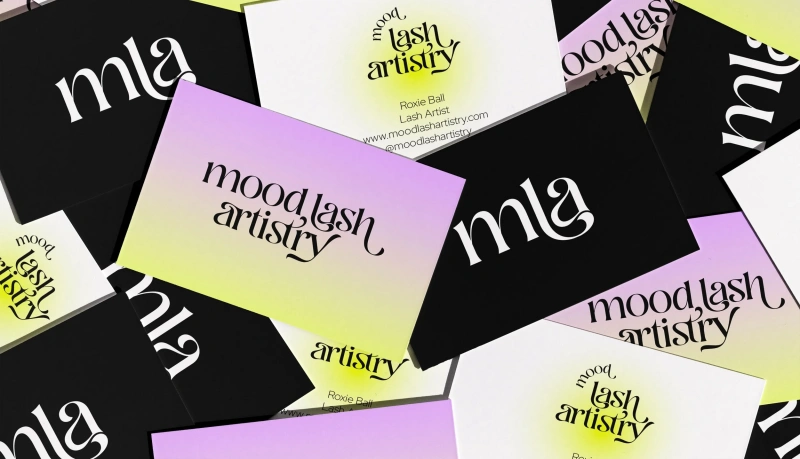 brand identity for lash business marketing