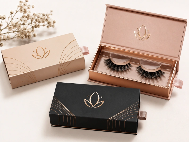 custom eyelash packaging with logo