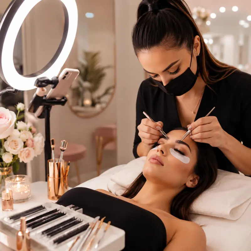 eyelash extensions marketing
