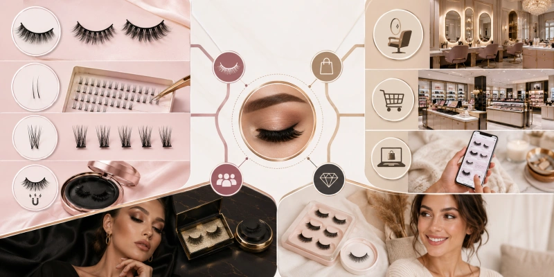 false eyelashes market segmentation