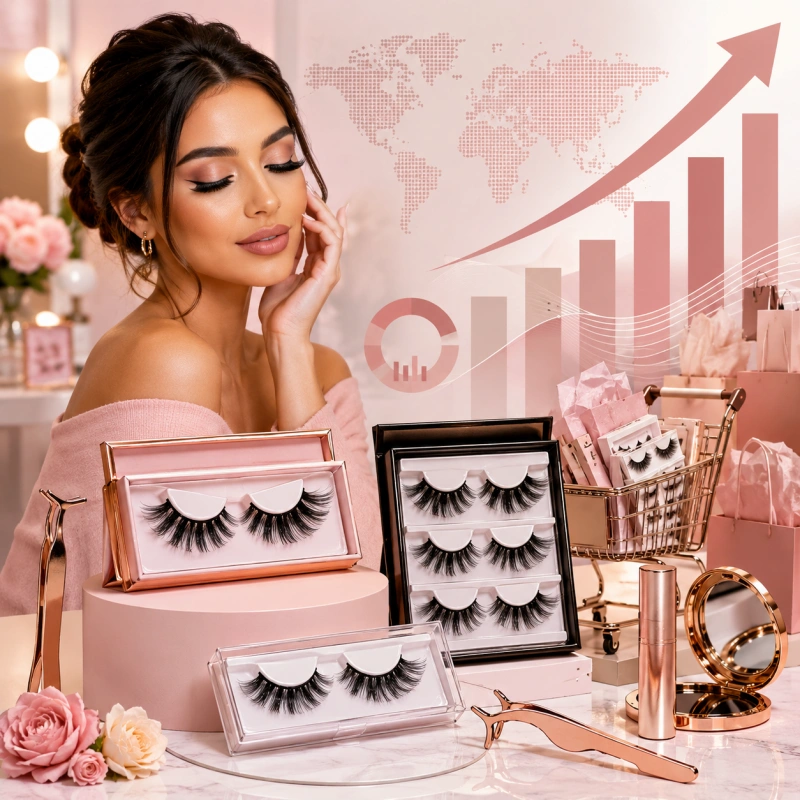false eyelashes market​