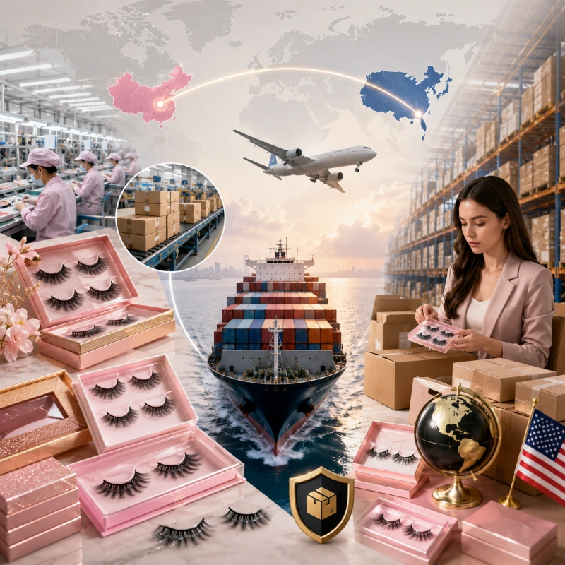 how to import lashes from china to the usa