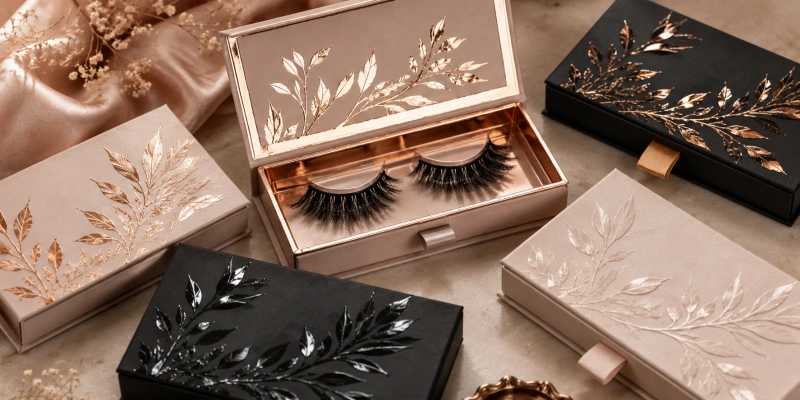 uv spot printing for lash packaging