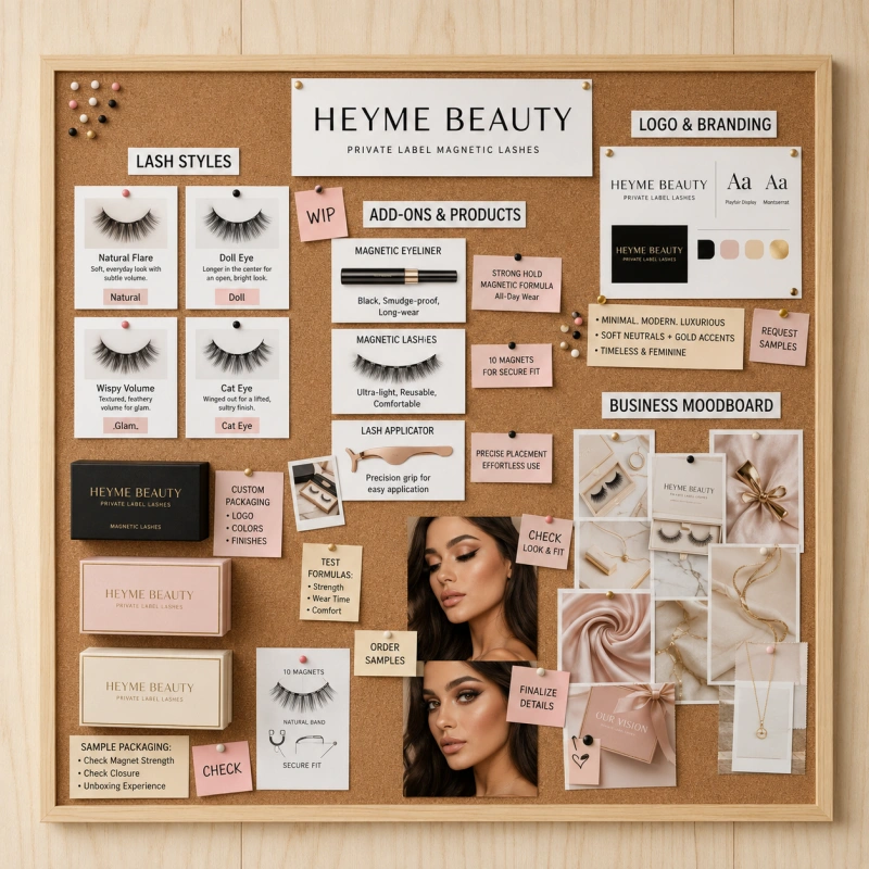create your own private label magnetic eyelashes line