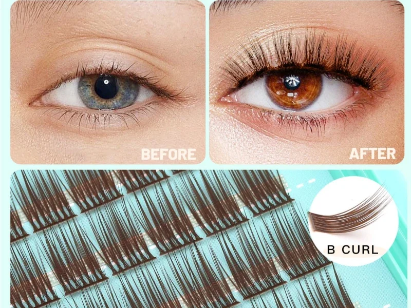 B Curl Lash Clusters