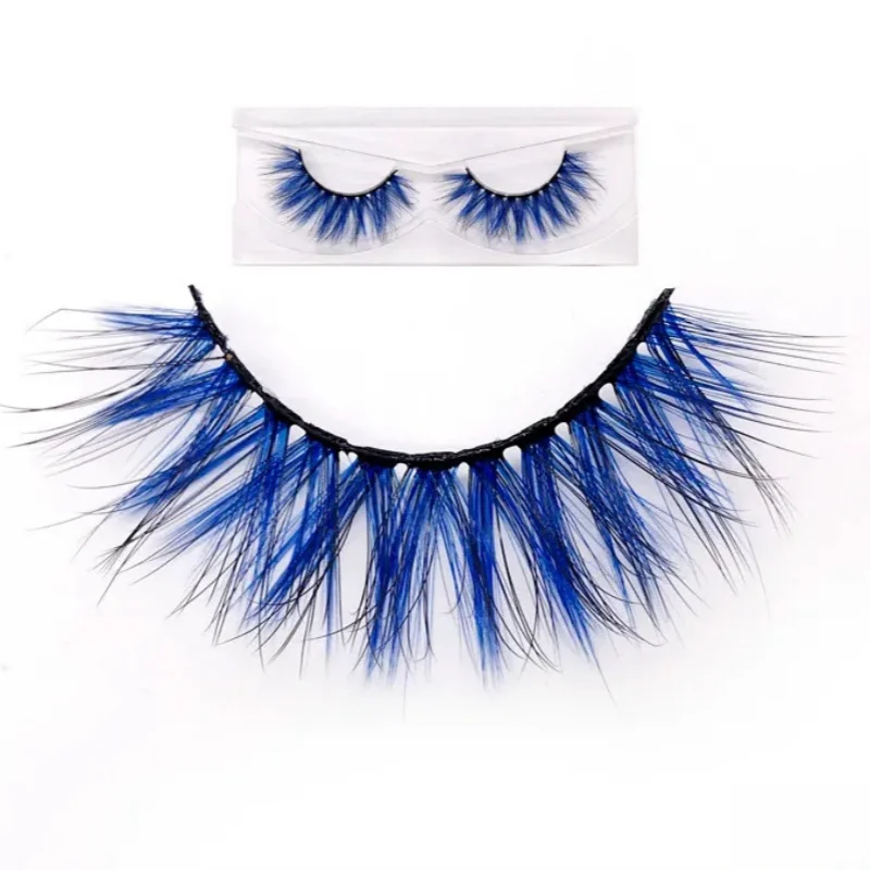 Blue Fake Eyelashes