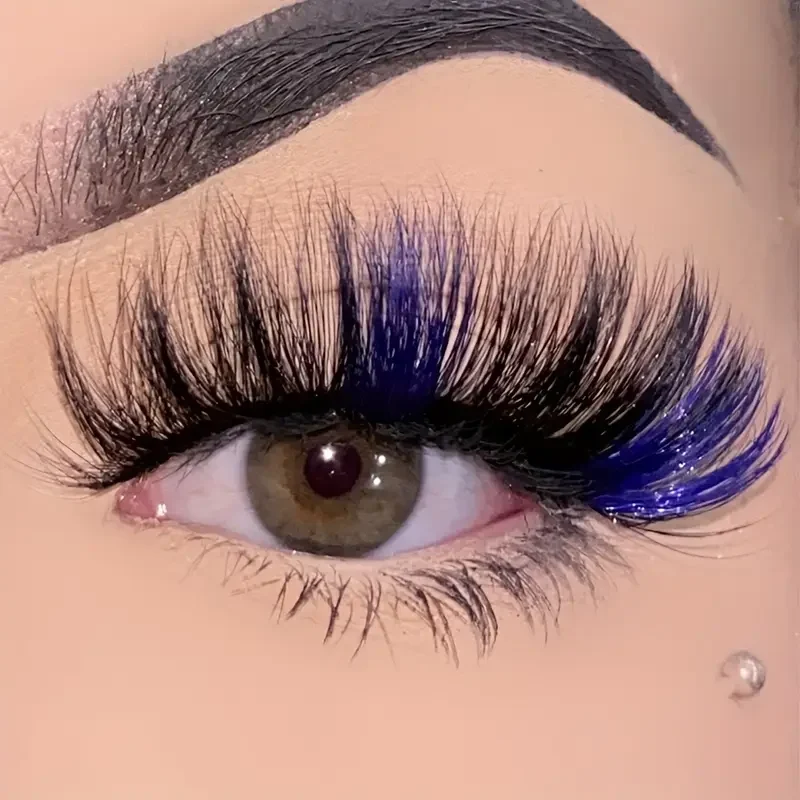 Eyelashes With Blue