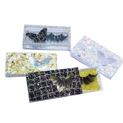 acrylic lash packaging with butterfly