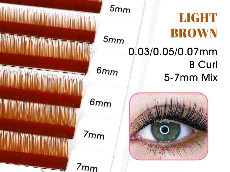 brown bottom lash extensions