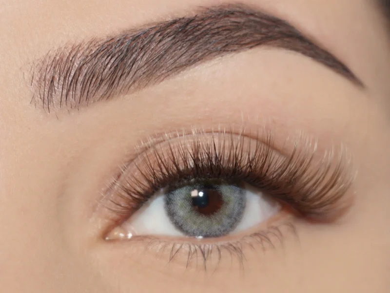 brown lash extensions