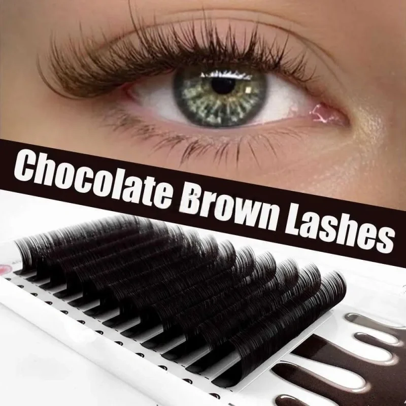 chocolate brown lash extensions