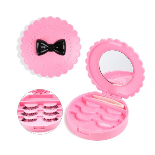 cute pink round lash packaging