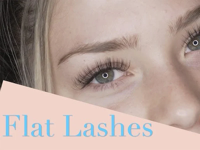 flat lash extensions