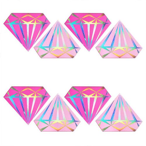 holographic diamond lash packaging