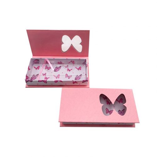 magnetic butterfly lash packaging with butterfly window