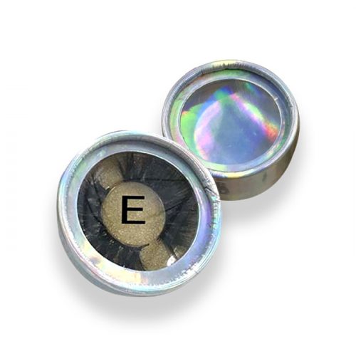 round holographic lash case
