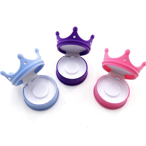 round lash box packaging with crown cover
