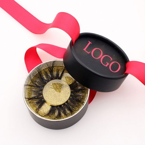 round lash packaging with ribbon