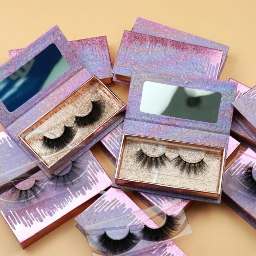 wholesale mink lashes and packaging box